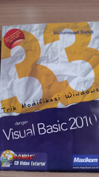 Image of 33 TRIK MODIFIKASI WINDOWS DENGAN VISUAL BASIC 2010