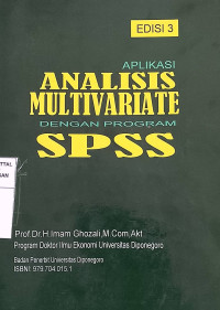 Image of APLIKASI ANALISIS MULTIVARIATE DENGAN PROGRAM SPSS