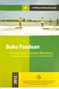 Image of Buku Panduan Pembuatan Garam Bermutu