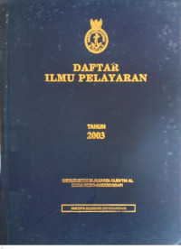 Image of Daftar Ilmu Pelayaran Tahun 2003