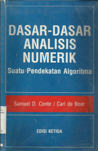 Image of DASAR DASAR ANALISIS NUMERIK: SUATU PENDEKATAN ALGORITMA