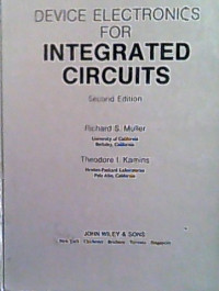 Image of DEVICE ELECTRONICS FOR INTEGRATED CIRCUITS SECOND EDITION