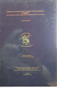 Image of Ekstraksi Citra Satelit Planet Untuk Estimasi Batimeteri