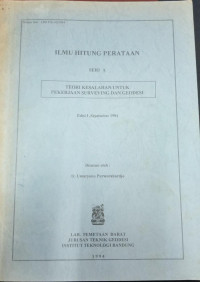 Image of Ilmu Hitung Perataan Edisi I