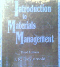 Image of INTRODUCTION TO MATERIALS MANAGEMENT : THIRD EDITION