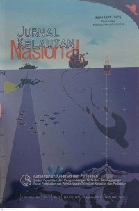 Image of Jurnal kelautan Nasional  vol 8 no 3