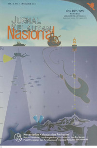 Image of Jurnal kelautan Nasional  vol 9 no 3