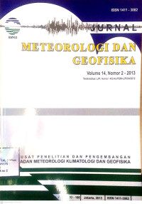 Image of Jurnal Meteorologi dan Geofisika vol, 14 no 2 2013