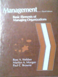 Image of MANAGEMENT BASIC ELEMENTS OF MANAGING ORGANIZATIONS