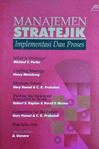 Image of MANAJEMEN STRATEJIK: IMPLEMENTASI DAN PROSES