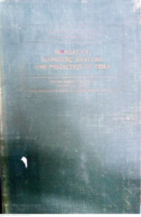 Image of Manual of harmonic analysis and prediction of tides