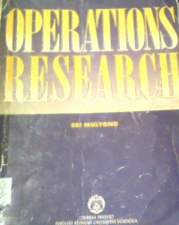 Image of OPERATIONS RESEARCH