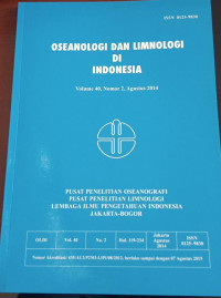 Image of Oseanologi dan Limnologi di Indonesia vol 40 no 2