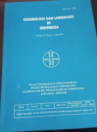 Image of Oseanologi dan Limnologi di Indonesia vol 41 no 1
