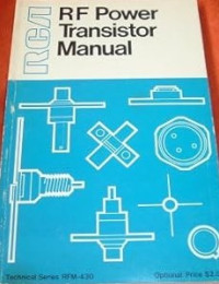 Image of RCA RF POWER TRANSISTOR MANUAL